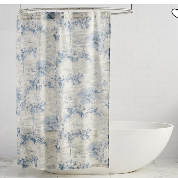 NWT Pottery Barn Jardin Toile Shower Curtain - Picture 1 of 7